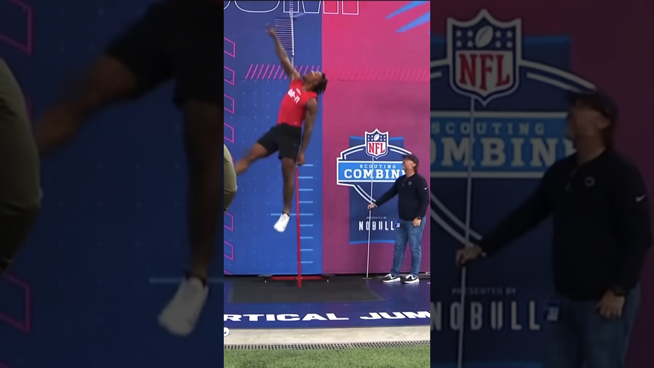 Anthony Richardsons 40.5 Inch Vertical!! #nfl #scout #combine #shorts