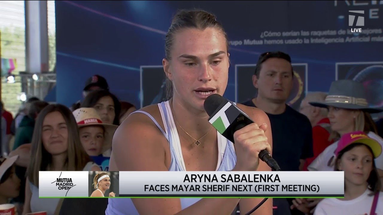 Aryna Sabalenka Talks About Her Adjustments When Playing In Altitude | 2023 Madrid Fourth Round | Tennis News