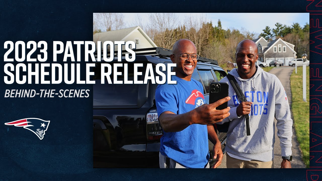 Behind The Scenes | 2023 Patriots Schedule Release Video Shoot