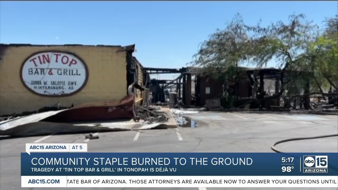 ‘beloved’ Tonopah Bar And Grill Destroyed In Overnight Fire