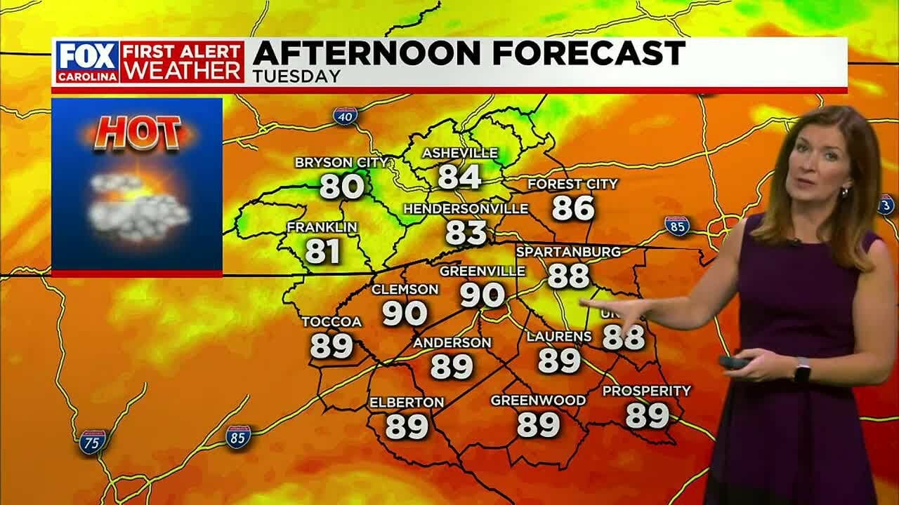 Big Warmup In Store For Tuesday With Highs Approaching 90