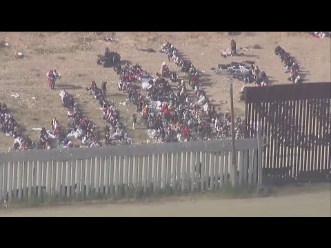 Border Update 11am | Migrants Gather At The Border Ahead Of Title 42 Expiring