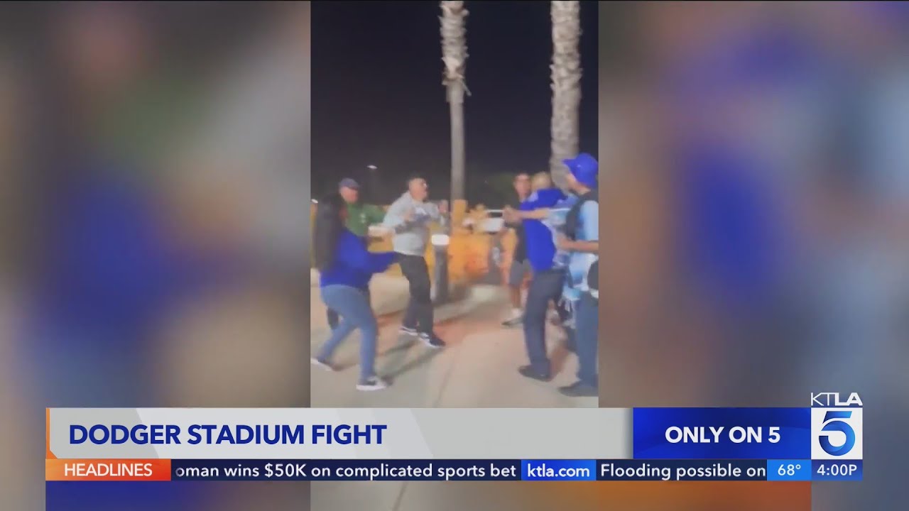 Brawl At Dodger Stadium Caught On Video