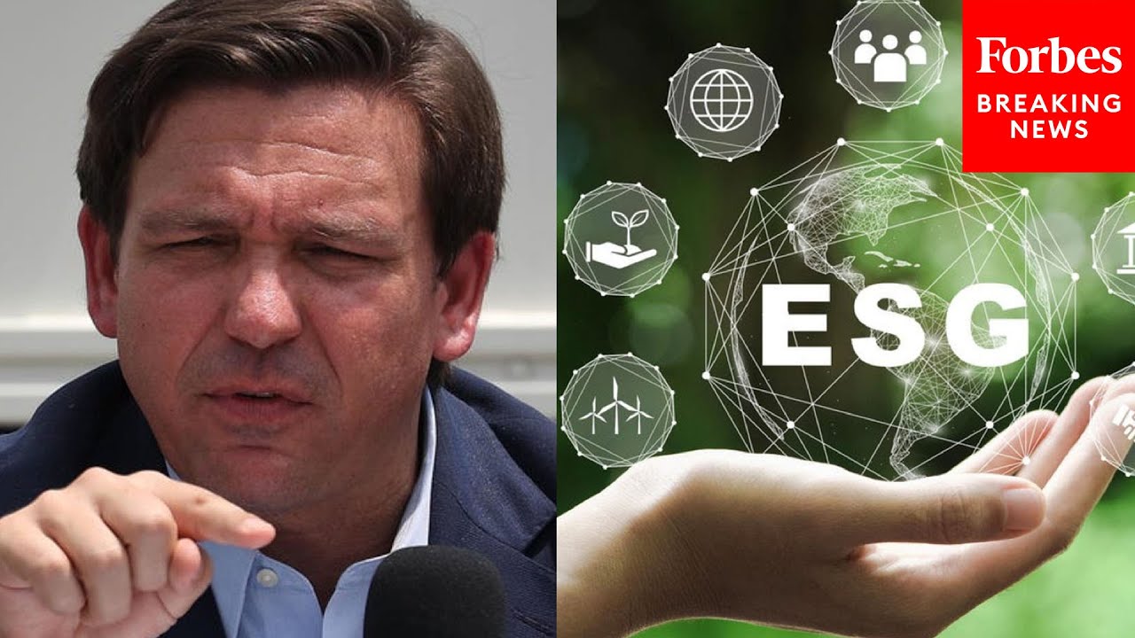 Breaking News: Florida Gov. Ron Desantis Drops Hammer On Esg As Battle With Disney Accelerates