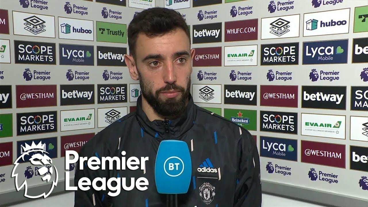 Bruno Fernandes Backs David De Gea After Blunder V. West Ham United | Premier League | Nbc Sports