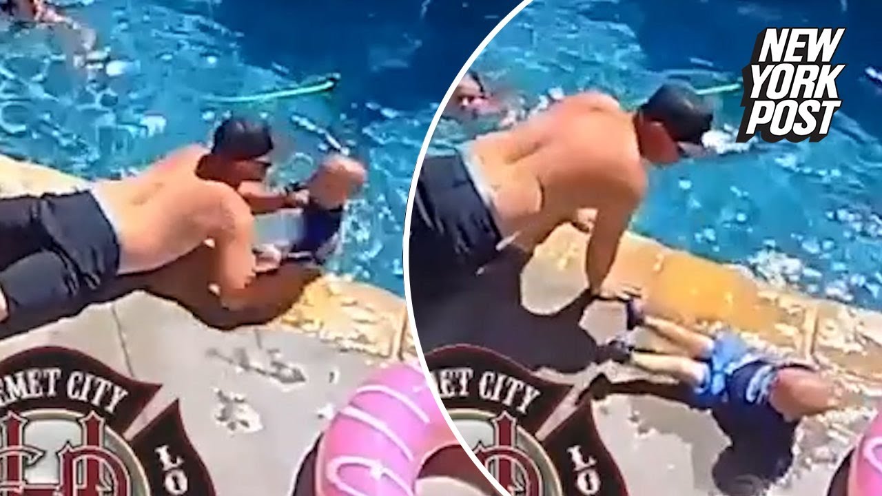 California First Responder Saves 1 Year Old Son From Drowning In Pool: Video | New York Post