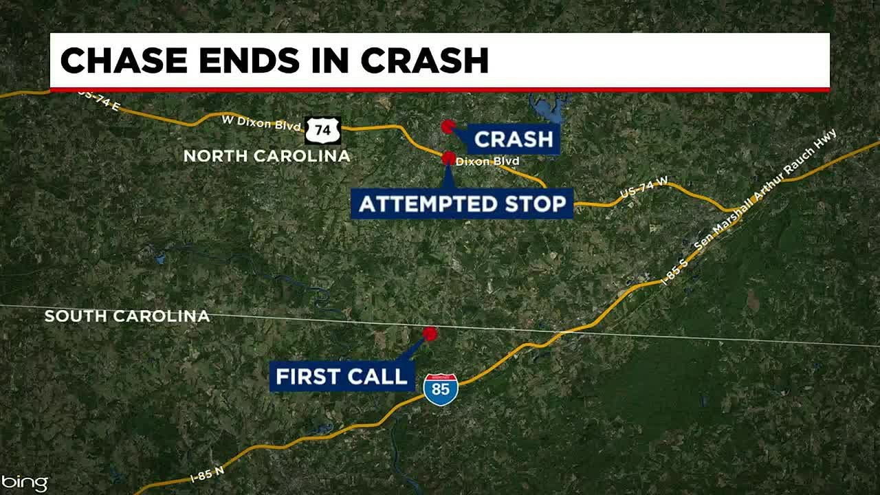 Chase Crossing State Lines Ends In Crash