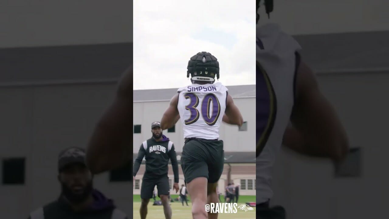 Check Out Third Round Olb Trenton Simpson At Ravens Rookie Minicamp. #shorts