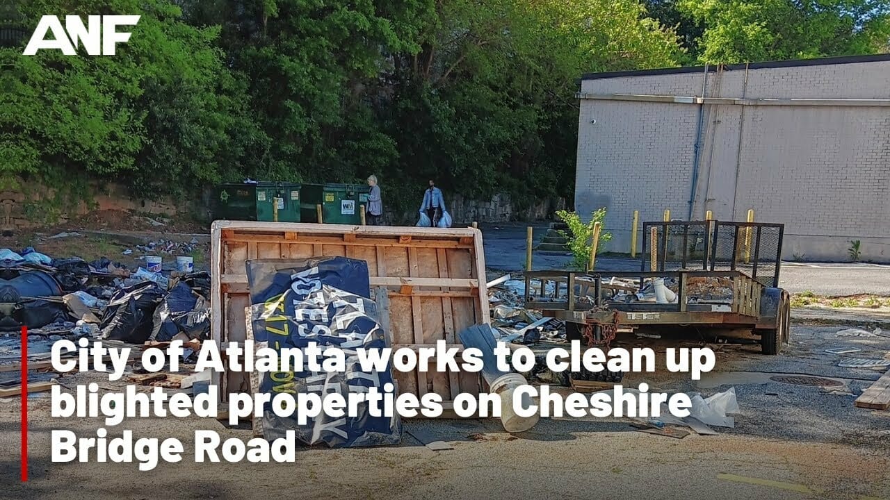 City Of Atlanta Works To Clean Up Blighted Properties On Cheshire Bridge Road