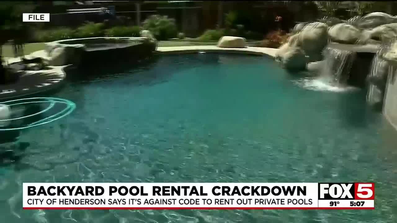 City Of Henderson Warns Renting Backyard Swimming Pools Violates Code