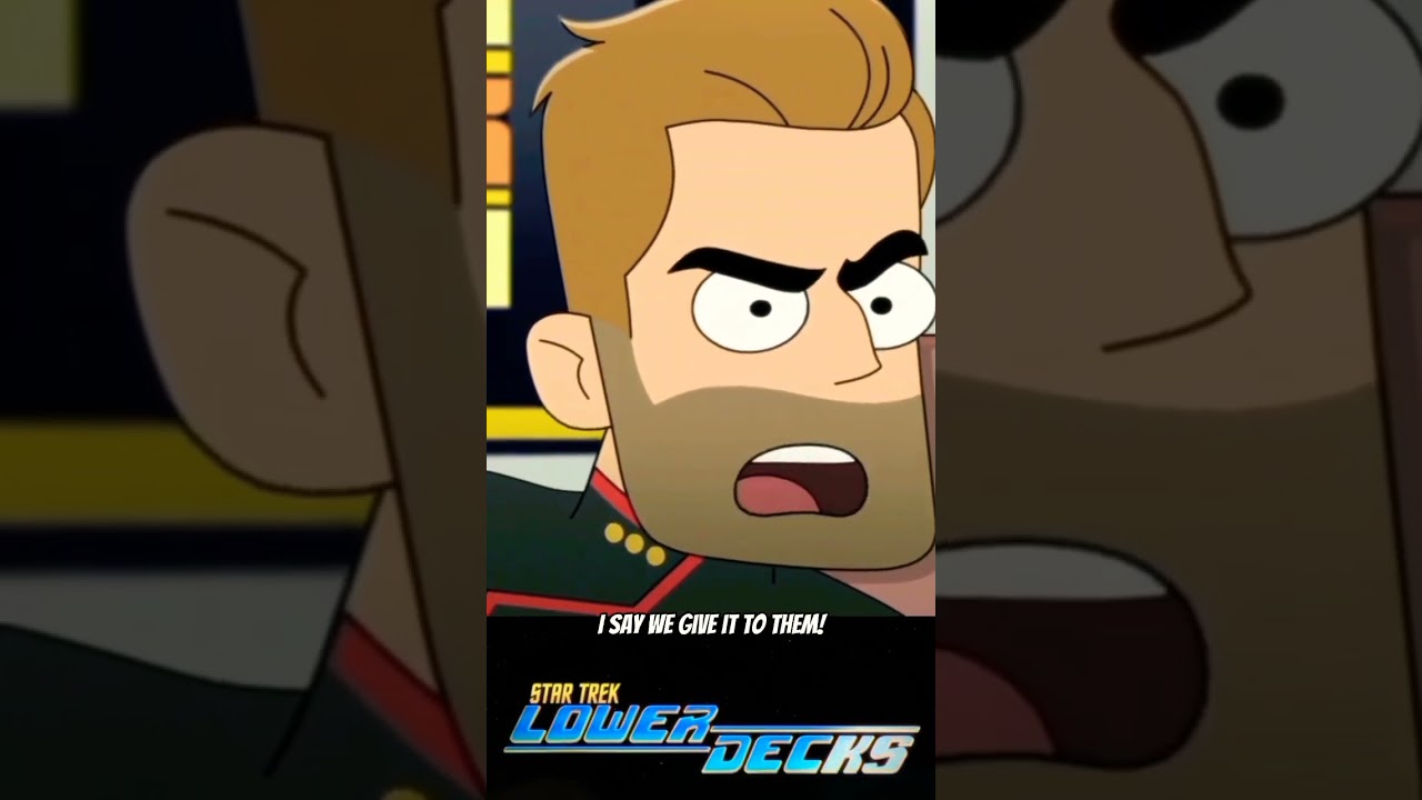 Cpt Freeman Evades This 🤣 Star Trek Lower Decks #shorts #startreklowerdecks #scificartoon