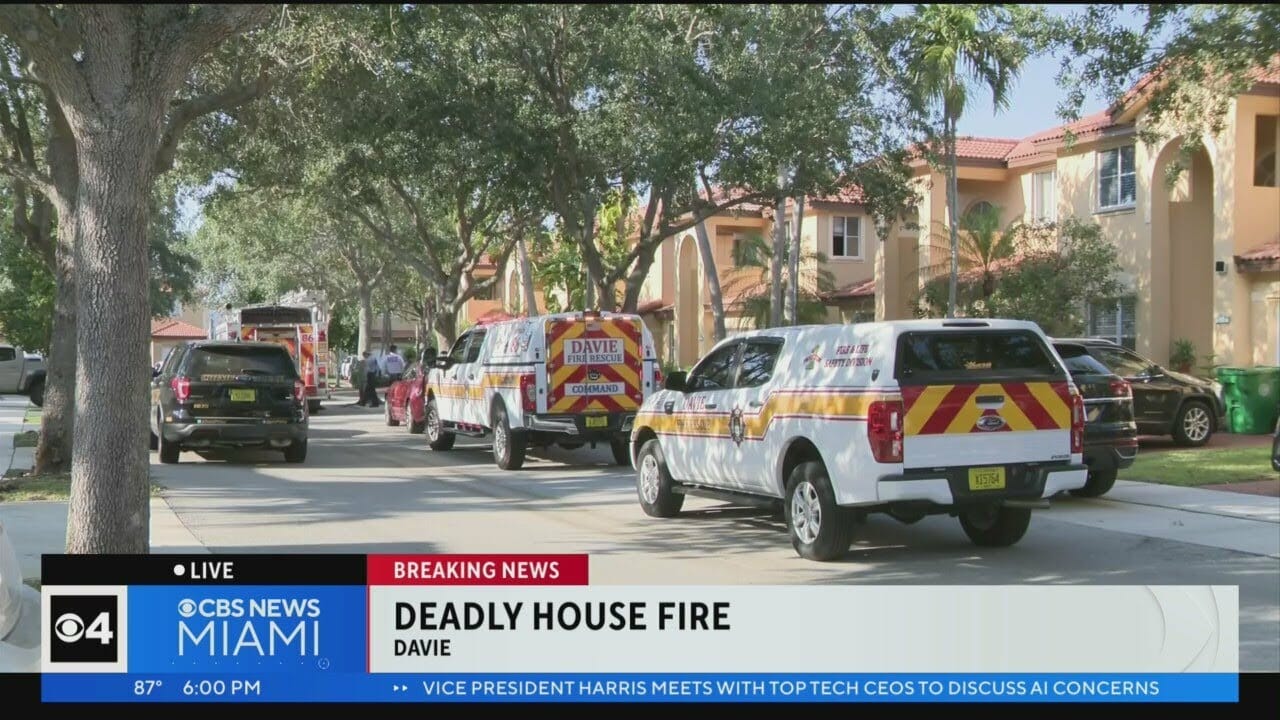 Deadly House Fire In Davie