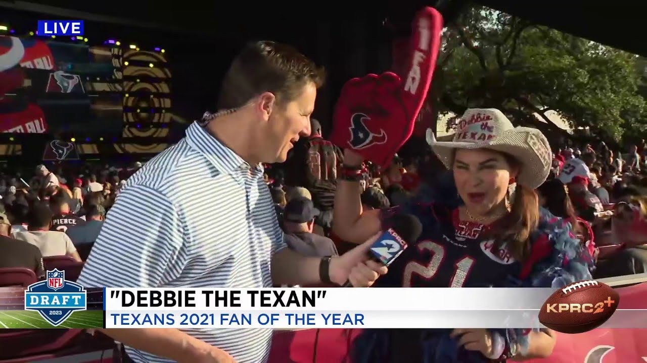 ‘debbie The Texan’ At Houston Texans 2023 Nfl Draft Watch Party | Houston