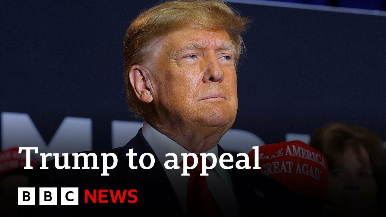 Donald Trump To Appeal After Jury Finds Former Us President Sexually Abused E Jean Carroll Bbc News