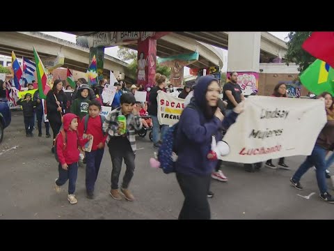 Dozens Rally For May Day At Chicano Park