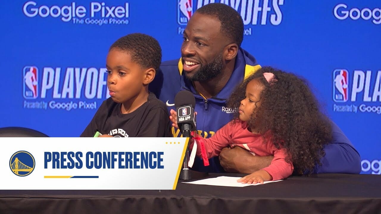 Draymond Green’s Kids Join Him To Recap Warriors Win Over Lakers | May 4, 2023 | Warriors News