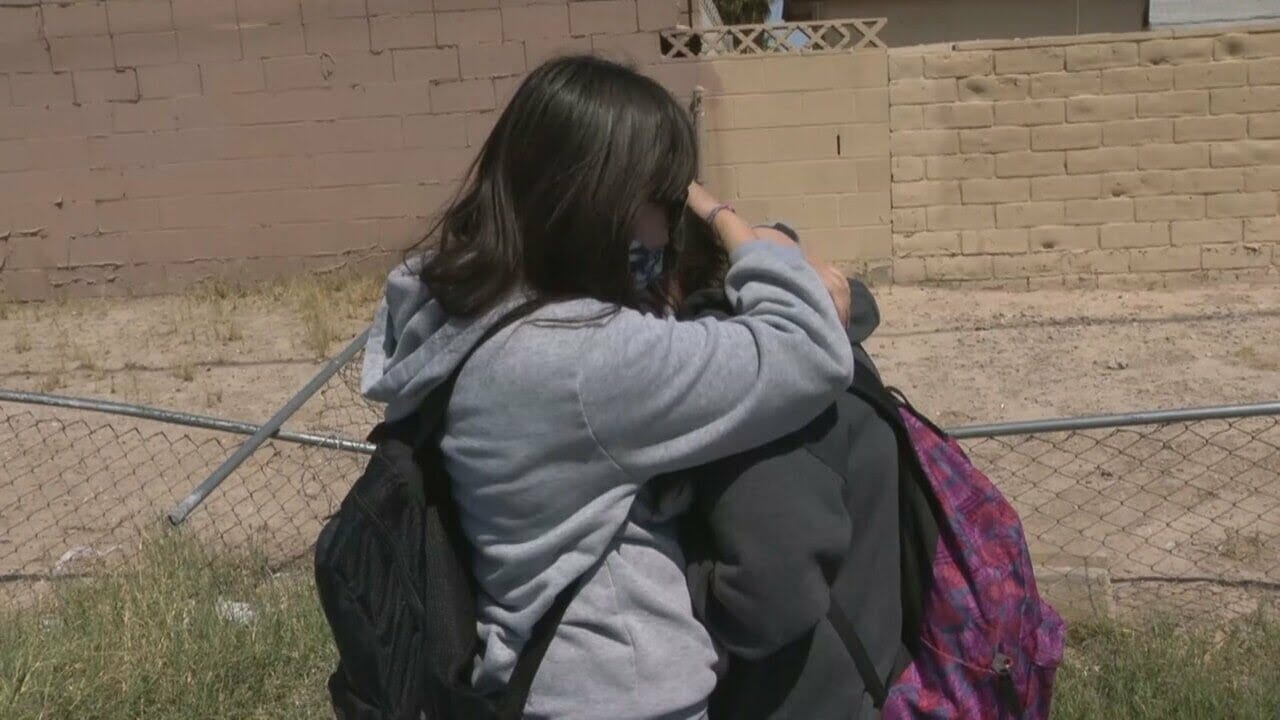 Emotional Reunions At Las Vegas Middle School After Shooting Lockdown