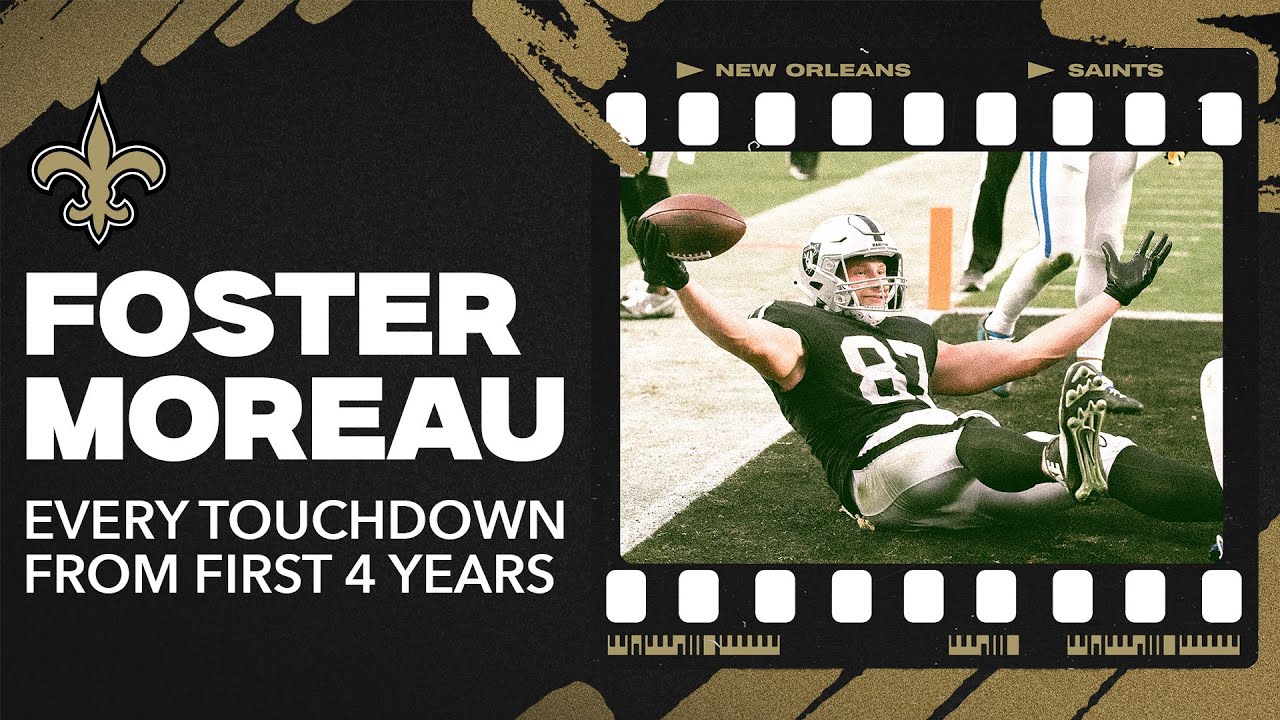 Every Foster Moreau Touchdown Of Nfl Career | New Orleans Saints | Saints News