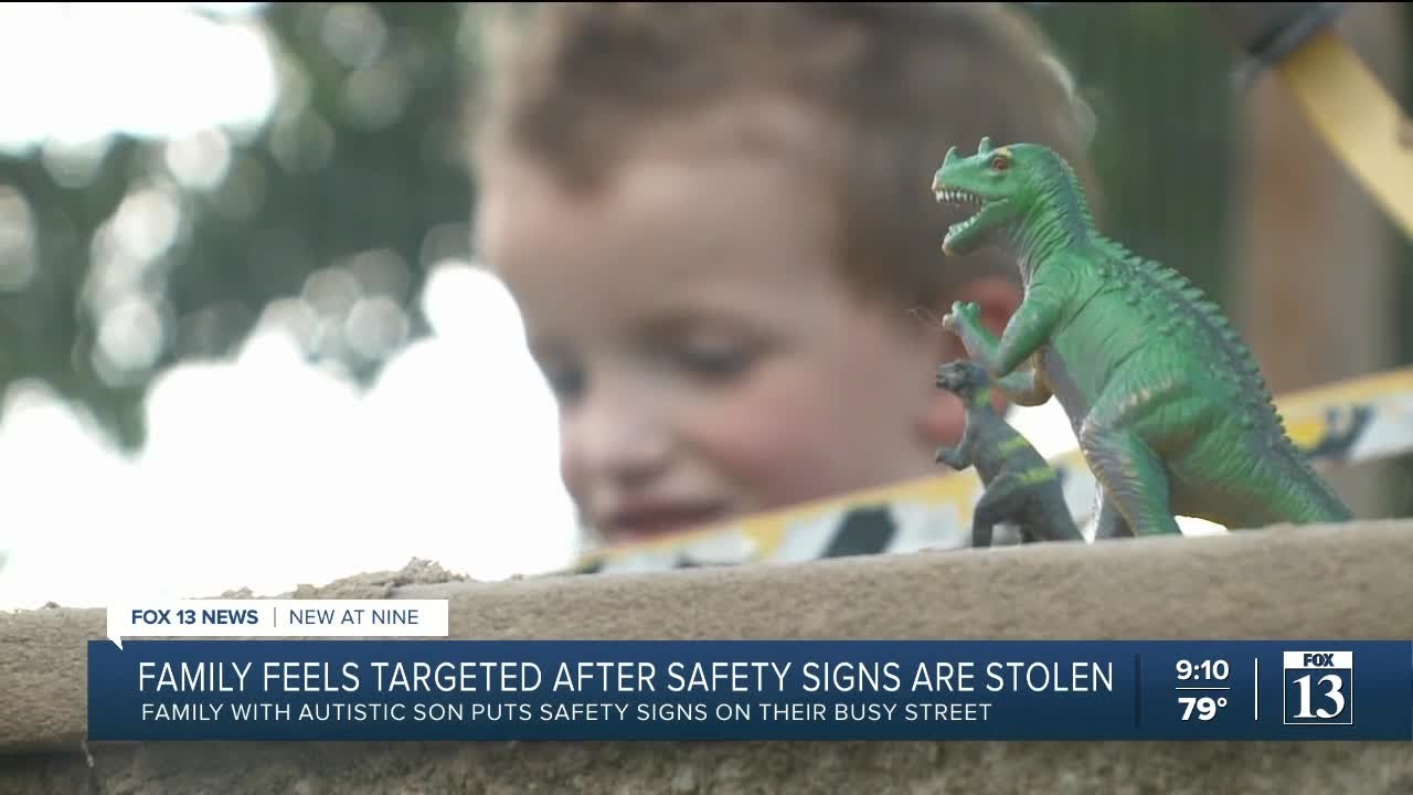 Family’s ‘autistic Child Area’ Signs Stolen From Farmington Street | Utah News