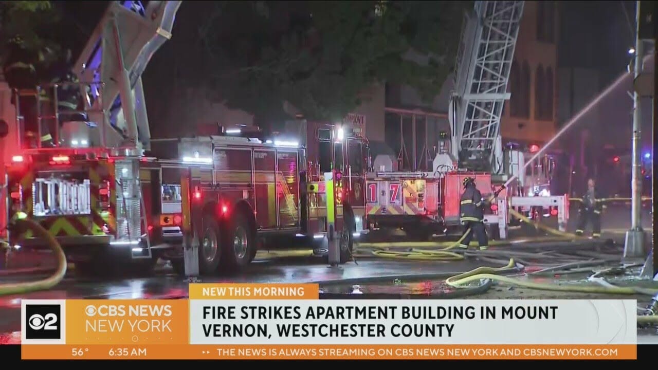 Fire Breaks Out At Mount Vernon Apartment Building