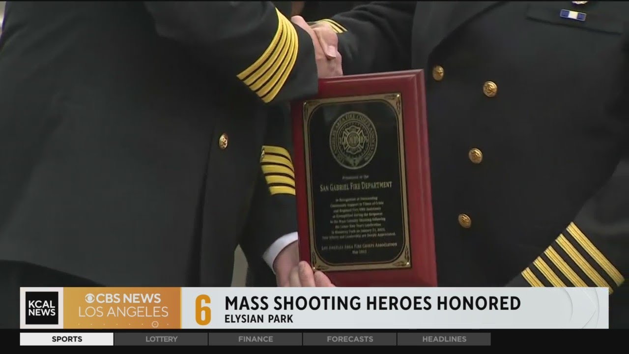 Firefighters, Officers Honored For Bravery During Monterey Park Mass Shooting