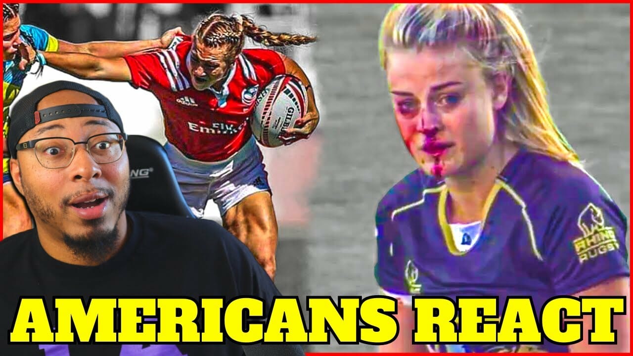 First Time Watching Women’s Rugby: You Won’t Believe What These Athletes Can Do! (americans React)