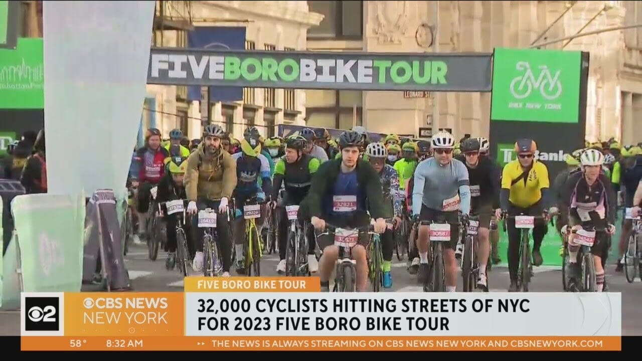 Five Boro Bike Tour Rolls Through Streets Of Nyc