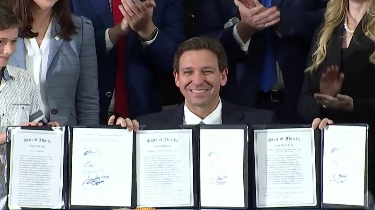 Florida Gov. Desantis Signs 3 Safety Bills Into Law