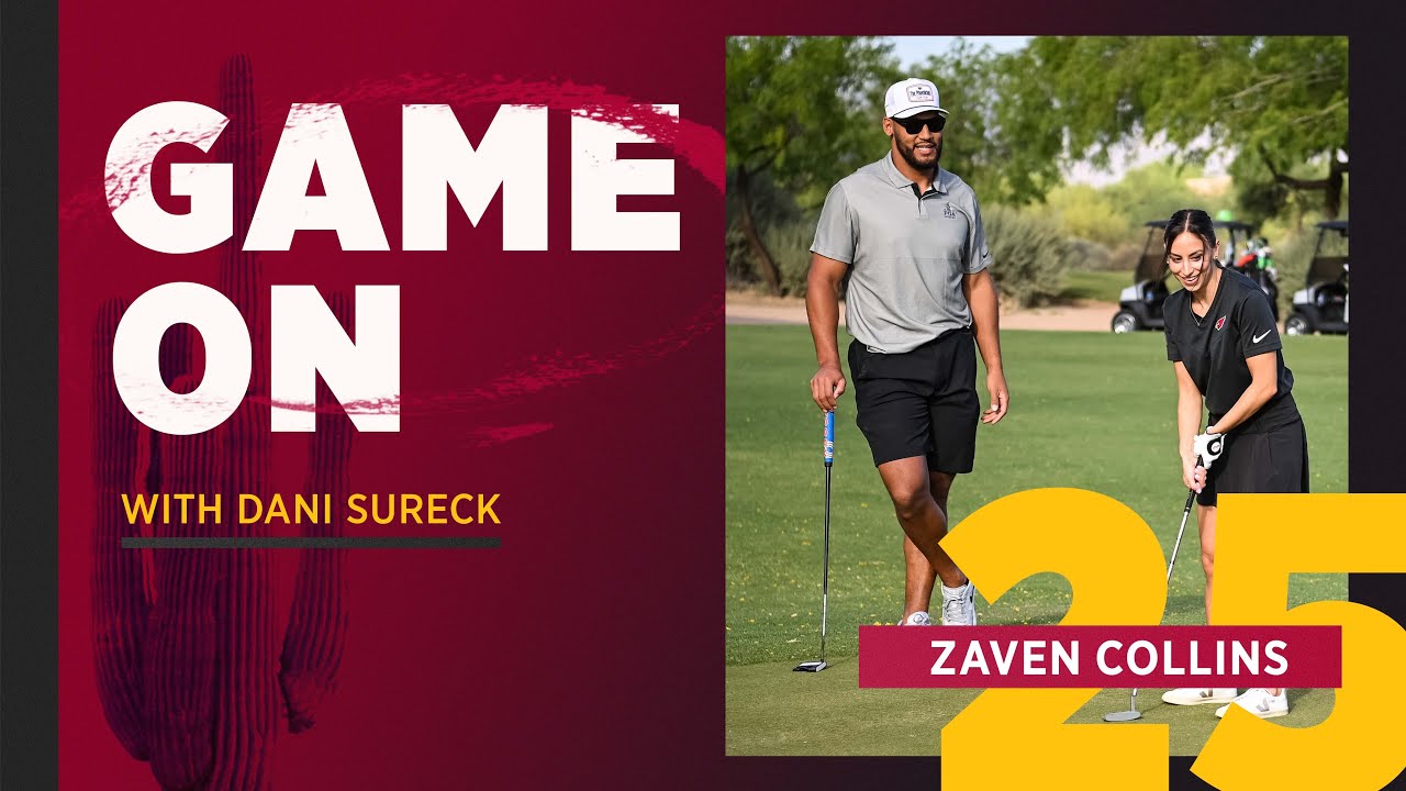 Game On: Zaven Collins Challenges Dani Sureck To A Friendly Golf Game | Arizona Cardinals