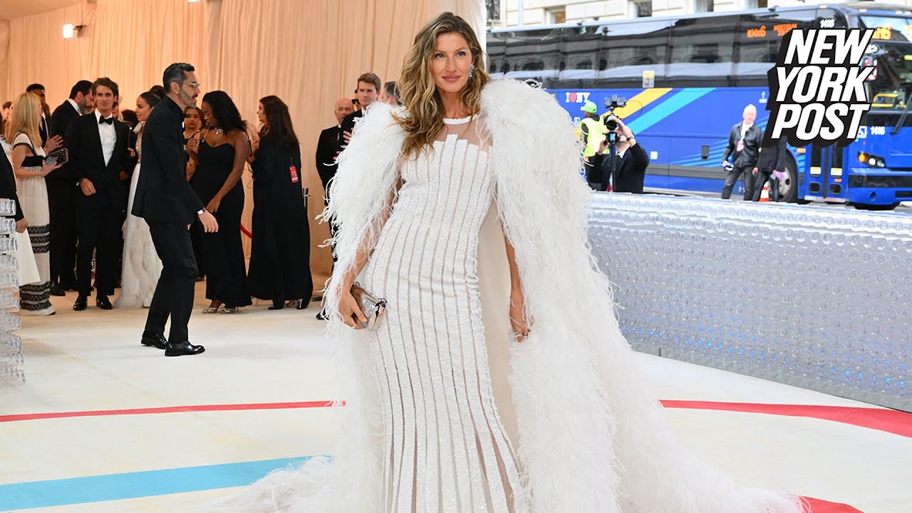 Gisele Bündchen Is Free As A Bird In Feathers At First Met Gala Post Tom Brady Split | New York Post