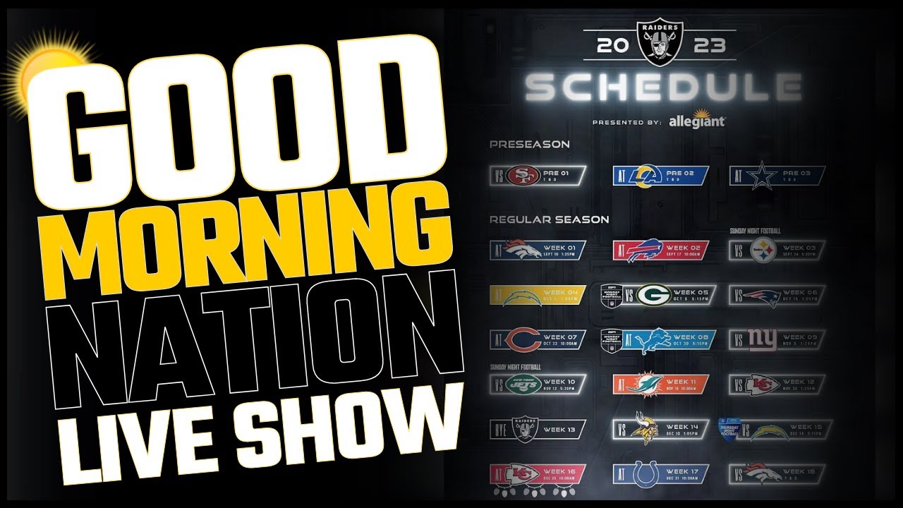 Gmn: Raider’s 2023 Schedule, Record Prediction, Marcus Peters & More