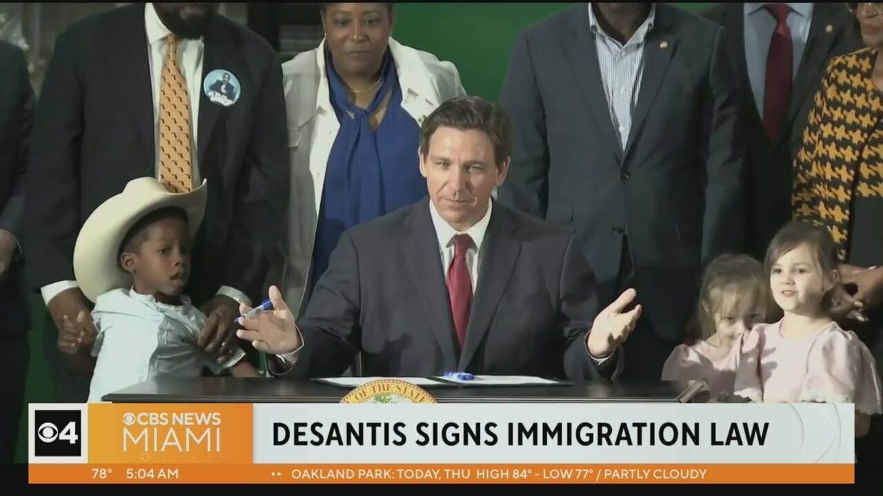 Gov. Desantis Signed Bill That Targets Illegal Immigration