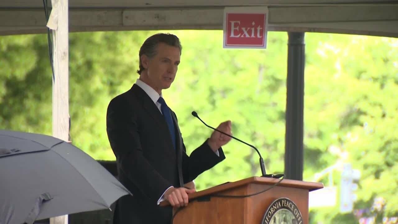 Gov. Newsom Speaks At 45th Annual California Peace Officer’s Memorial Ceremony