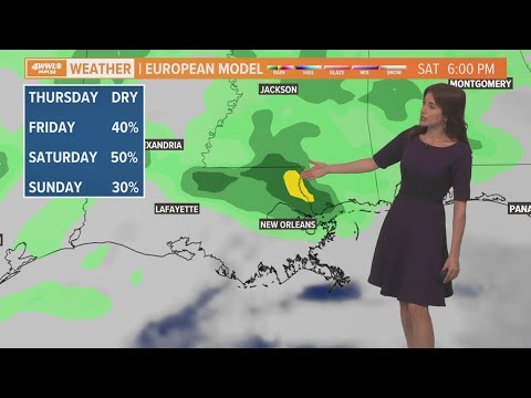 Great Midweek Weather, Scattered Rain This Weekend | New Orleans News