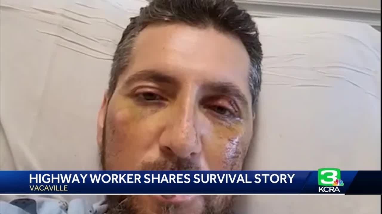 Highway Worker Hit By Suv In Vacaville Shares Survival Story