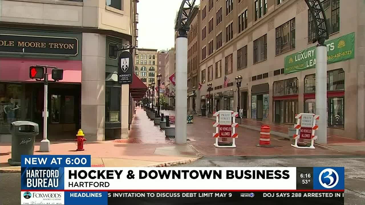 Hockey Brings Boost To Businesses In Downtown Hartford