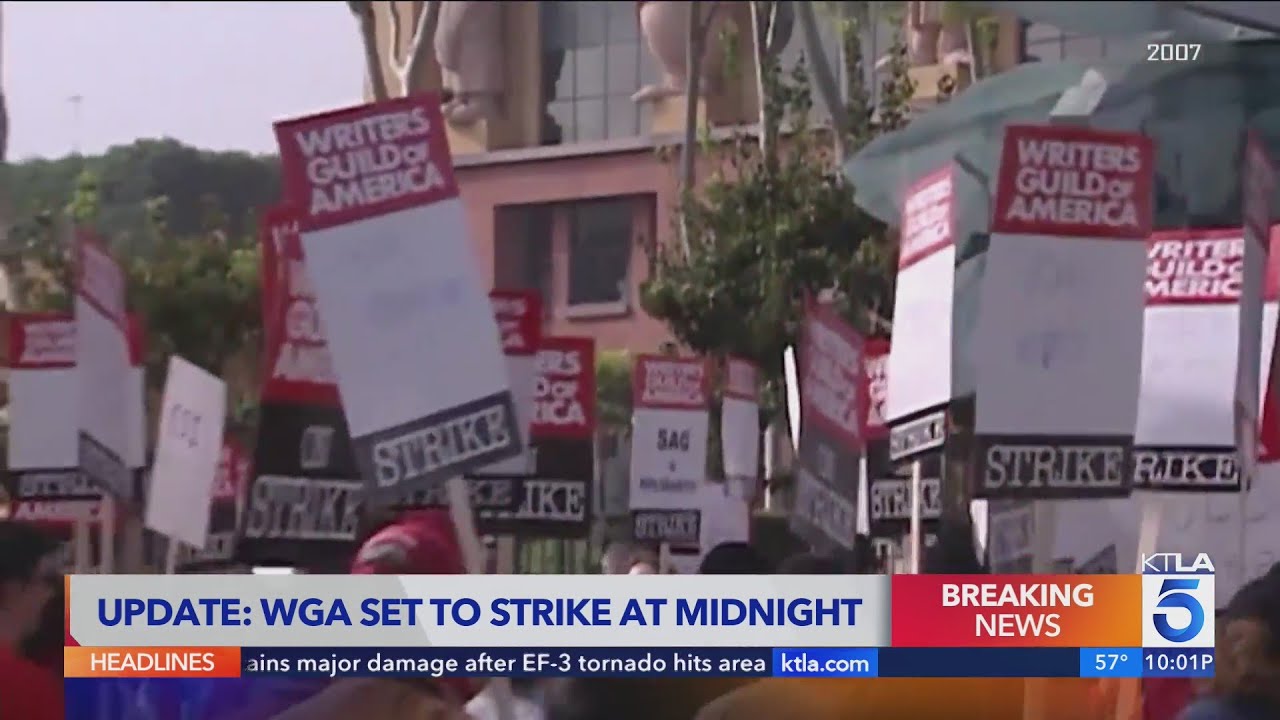 Hollywood Writers Set To Strike On Tuesday