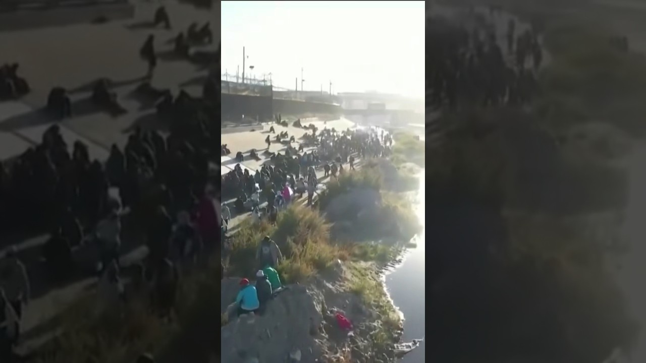 Hundreds Of Migrants Look To Cross U.s. Mexico Border Near San Diego As Title 42 Set To Expire