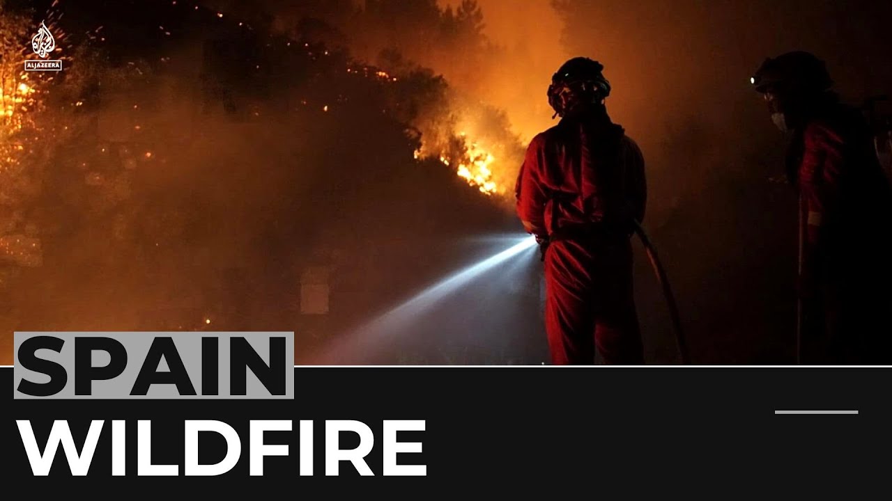 Hundreds Of People Evacuated As Wildfire Rages In Western Spain