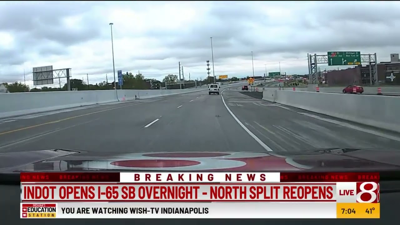 I 65 At North Split Interchange Reopens