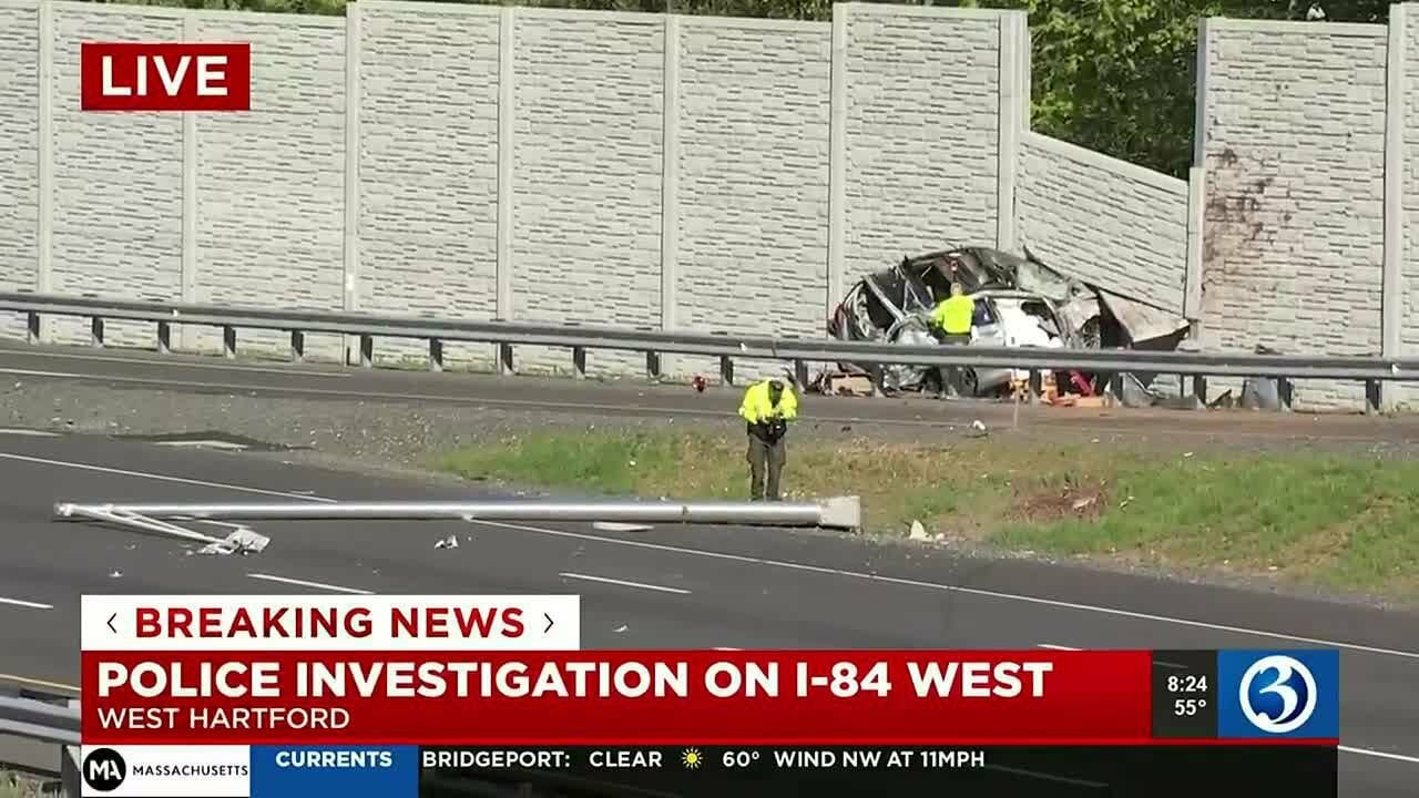 I 84 West In West Hartford Shuts Down Following Serious Crash