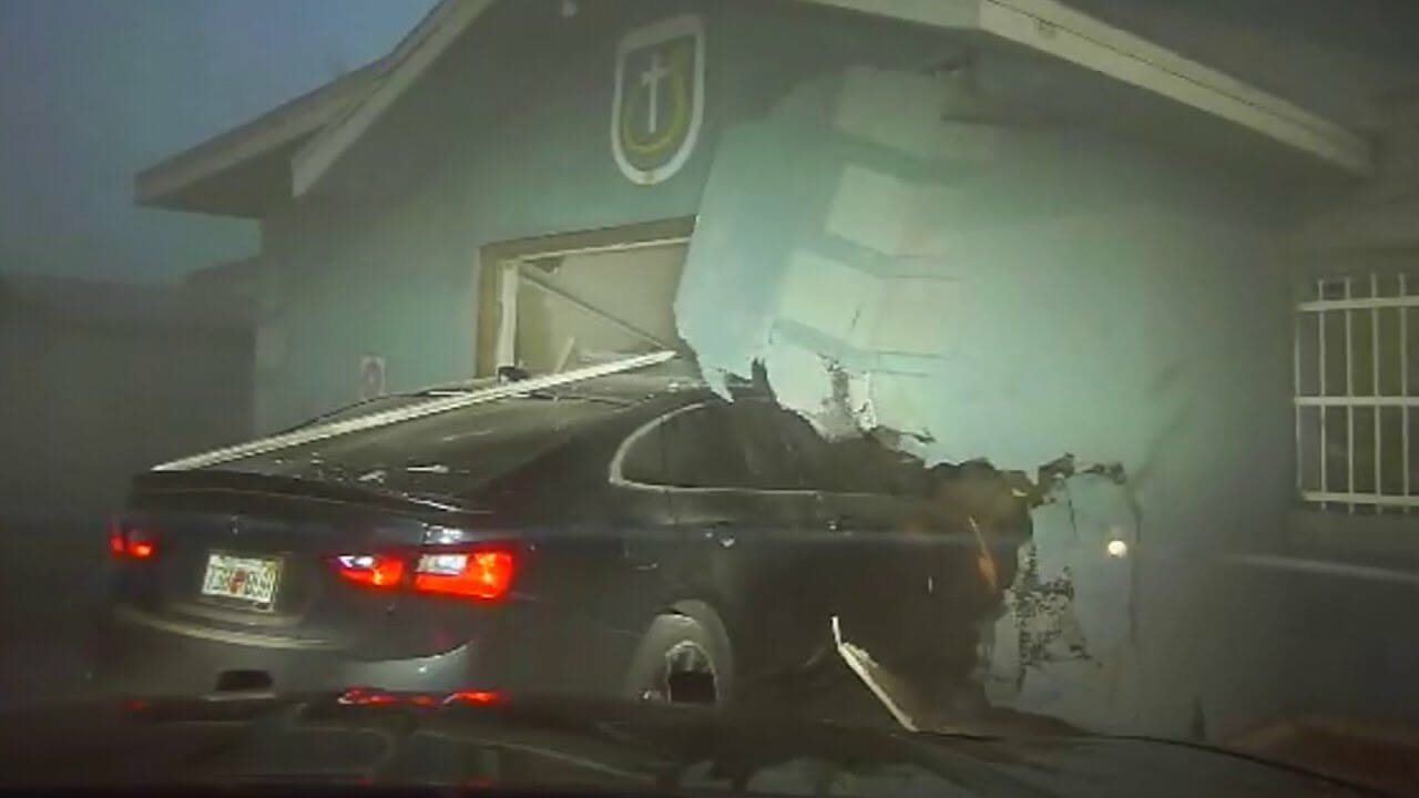 Impaired, Wrong Way Driver Crashes Into Florida Church, Troopers Say