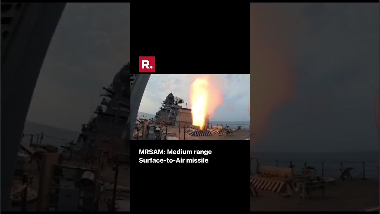 Indian Navy’s Latest Indigenous Guided Missile Destroyed Ins Mormugao Successfully Launched A Mrsam