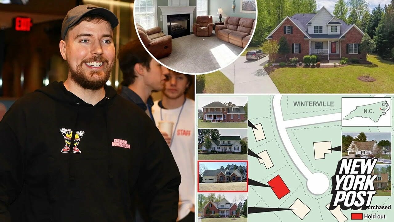 Inside Youtube Star Mrbeast’s Modest $318k Home — In A Neighborhood Bought Out For Employees