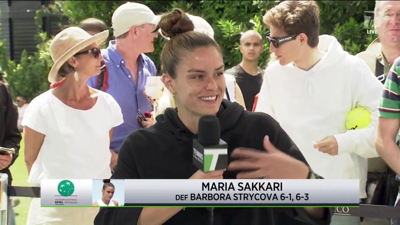 Interview: M. Sakkari; Rome 2r Win | Tennis News