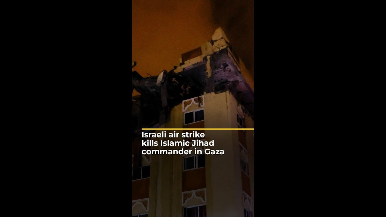 Israeli Air Strike Kills Islamic Jihad Commander In Gaza | Aj #shorts