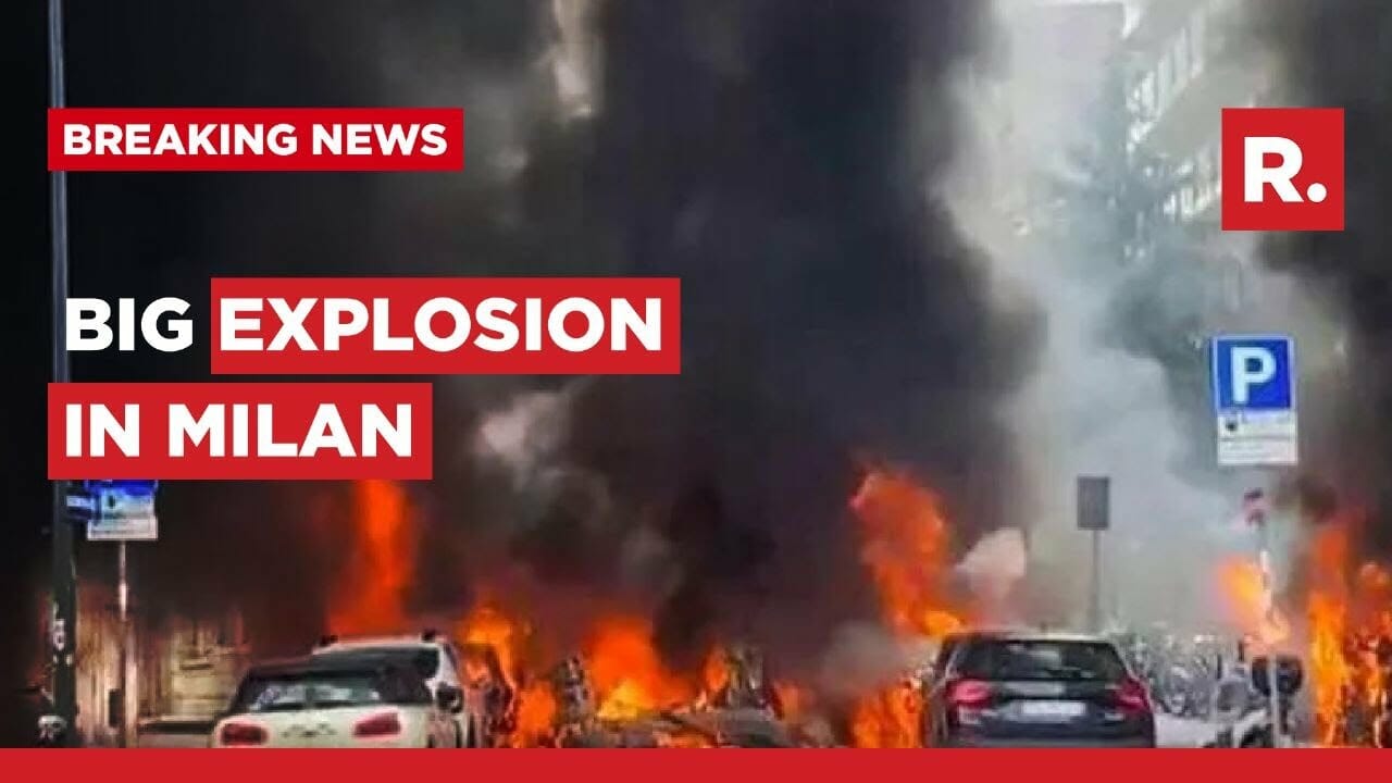 Italy: Massive Explosion In Central Milan; Several Vehicles Up In Flames