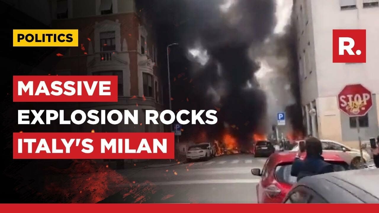 Italy: Parked Van Explodes After Massive Blast Rocks Central Milan