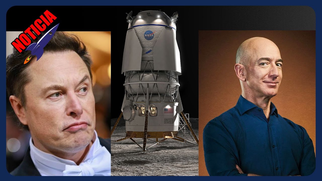 Jeff Bezos Gana A Elon Musk 🔺 La Nasa Elige Blue Moon Para La Misión Lunar Artemis V | Spacex News