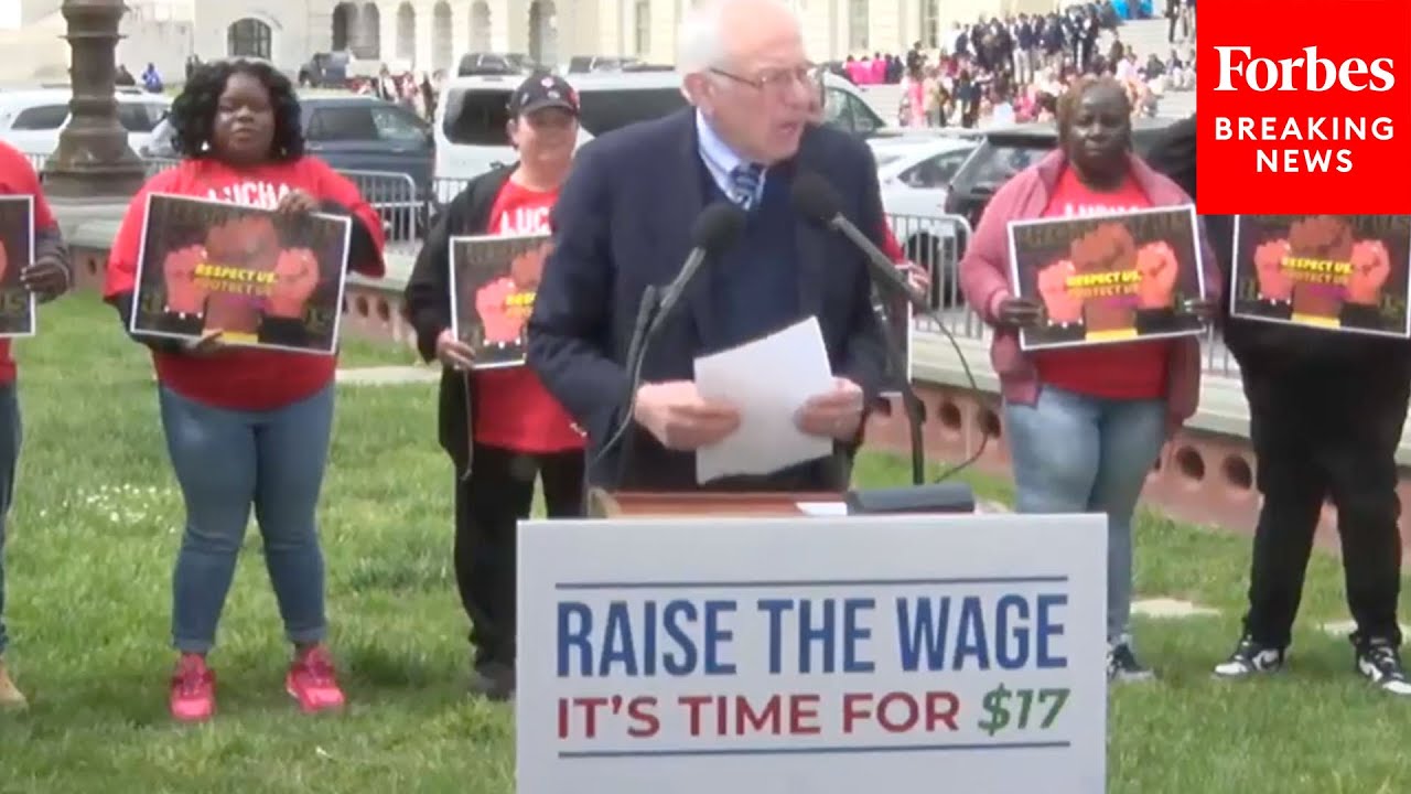 Just In: Bernie Sanders Calls For $17 An Hour Minimum Wage